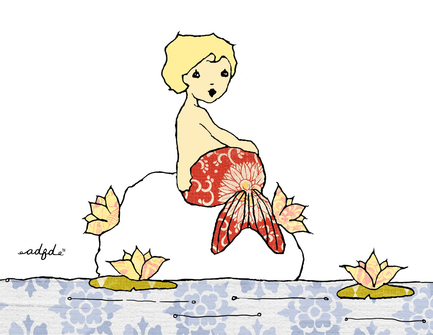 vintagemermaid-colored-adayfordaisies